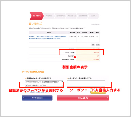 �i1�j�u�N�[�|���R�[�h�𒼐ړ��͂���v���փN�[�|���ԍ�